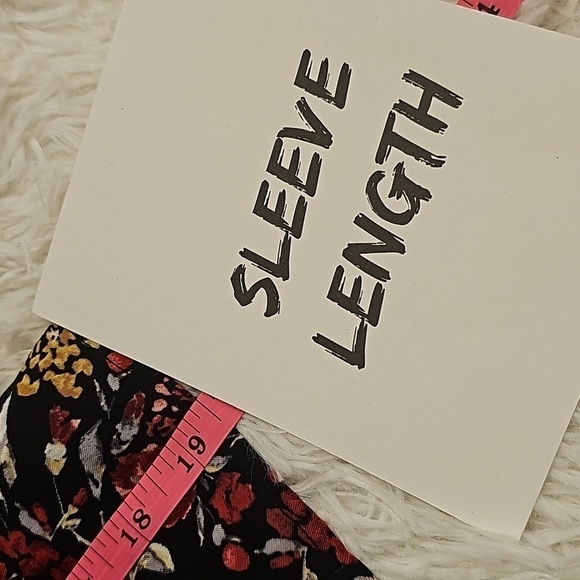 Faded Glory floral peasant boho top with bell sleeves size large - Picture 12 of 14